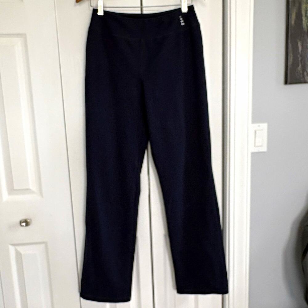 Lands End Navy Blue Leggings Women’s Small Tall S/T 6-8 Athletic Workout Stretch